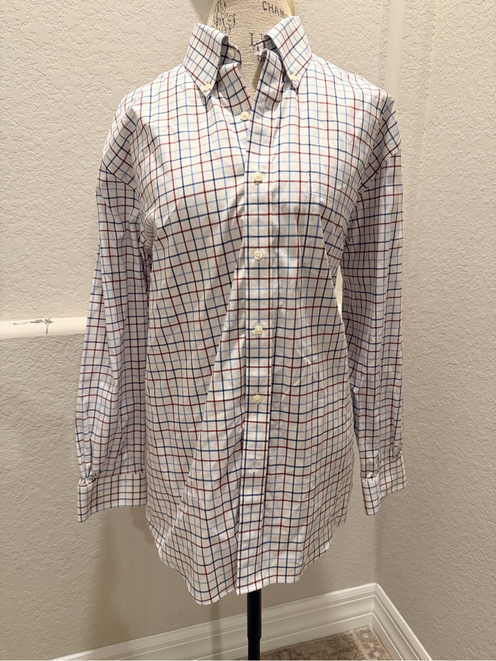 Brooks Brothers Men's Button-Down Plaid Dress Shirt